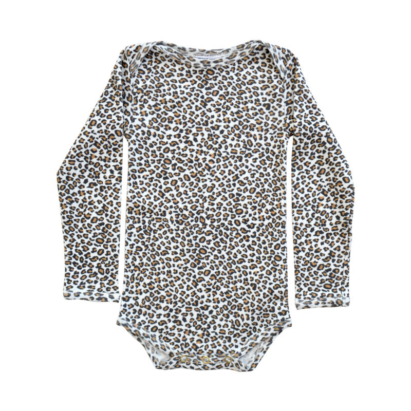 Maed for mini Brown Leopard / Bodysuit Babysuit Maed for mini   