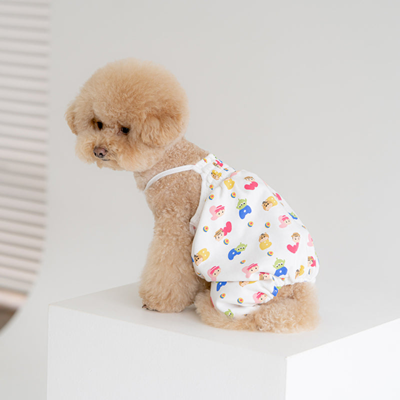 DENTISTS APPOINTMENT Tsum Tsum Allover Overall _ Toy Story dog overall DENTISTS APPOINTMENT   