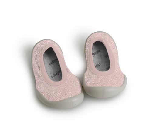 Collegien Rose Lurex Socks Slippers kids shoes Collegien   