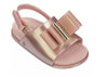 Mini Melissa Beach Slide Sandal Gold Metallic Pink * FINAL SALE kids shoes Mini Melissa   