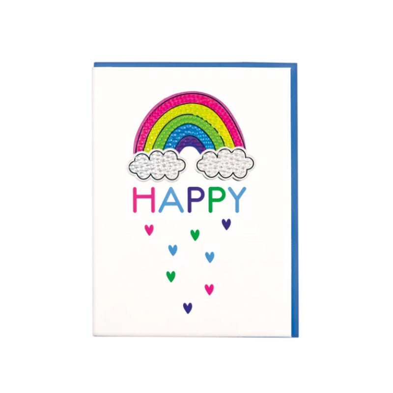 Iscream Rainbow Rhinestone Decal Greeting Card