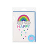 Iscream Rainbow Rhinestone Decal Greeting Card