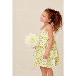 Lil Lemons Sunshine Tiered Dress Yellow kids dresses Lil Lemons By For Love And Lemons   