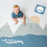 Lulujo “I Will Move Mountains” Baby’s First Year Blanket & Cards Set BLANKET LULUJO   