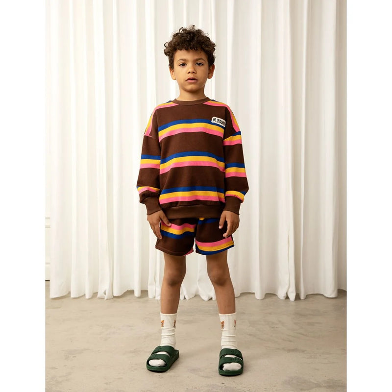 Mini Rodini Stripe sweatshorts kids shorts Mini Rodini   