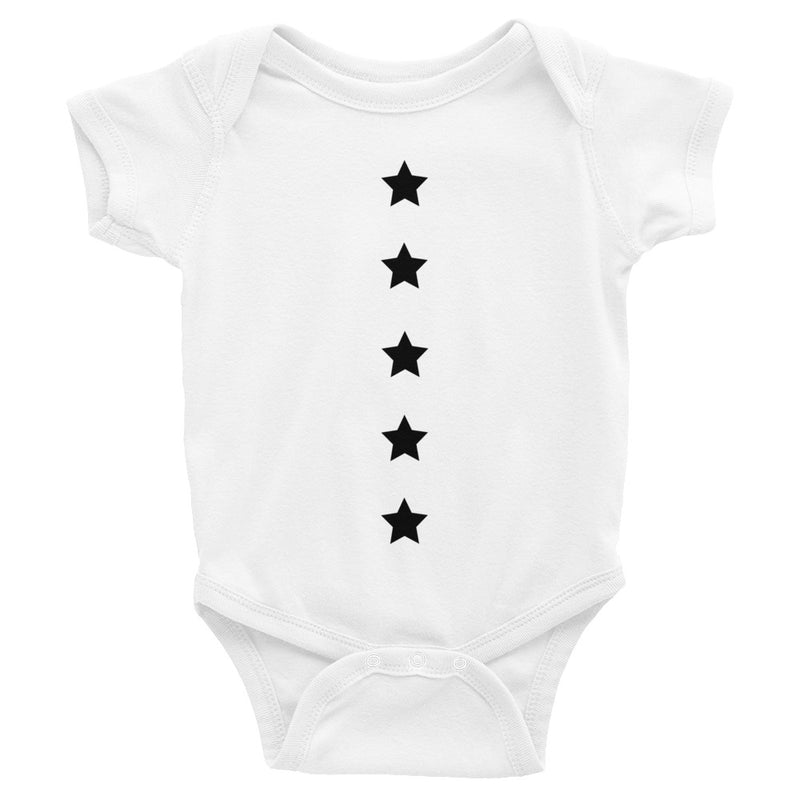 Infant Bodysuit STARS baby bodysuit CROWN FOREVER White NB 
