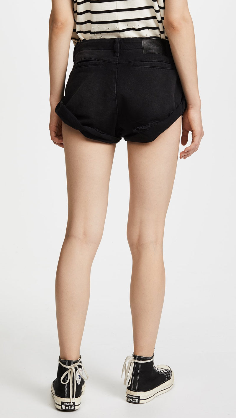 One Teaspoon Relaxed Fit Sailor Shorts OTS Jean Shorts One Teaspoon   