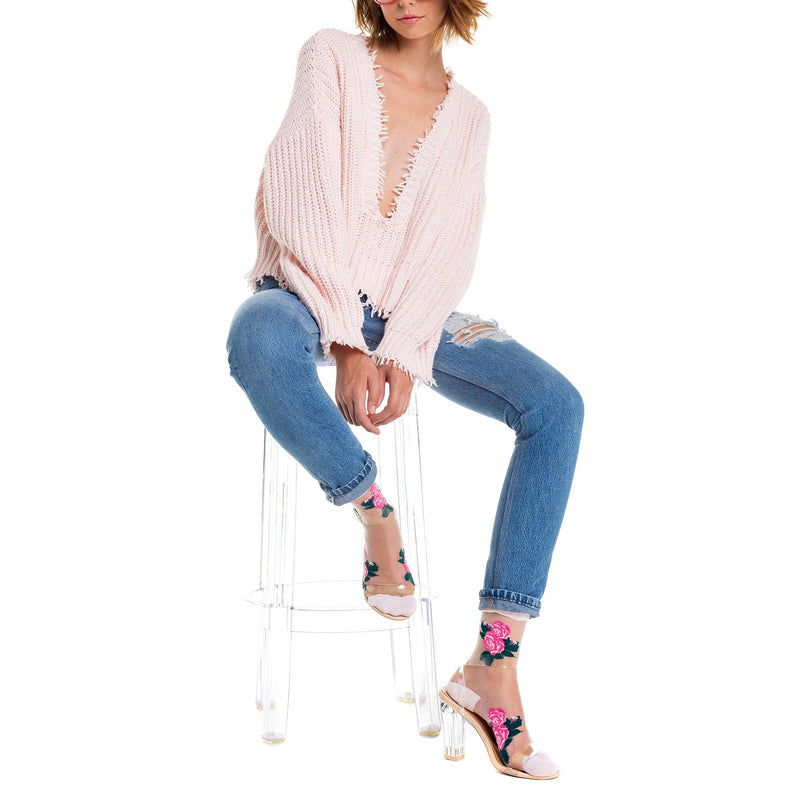 Wildfox Couture Palmetto Sweater Pink