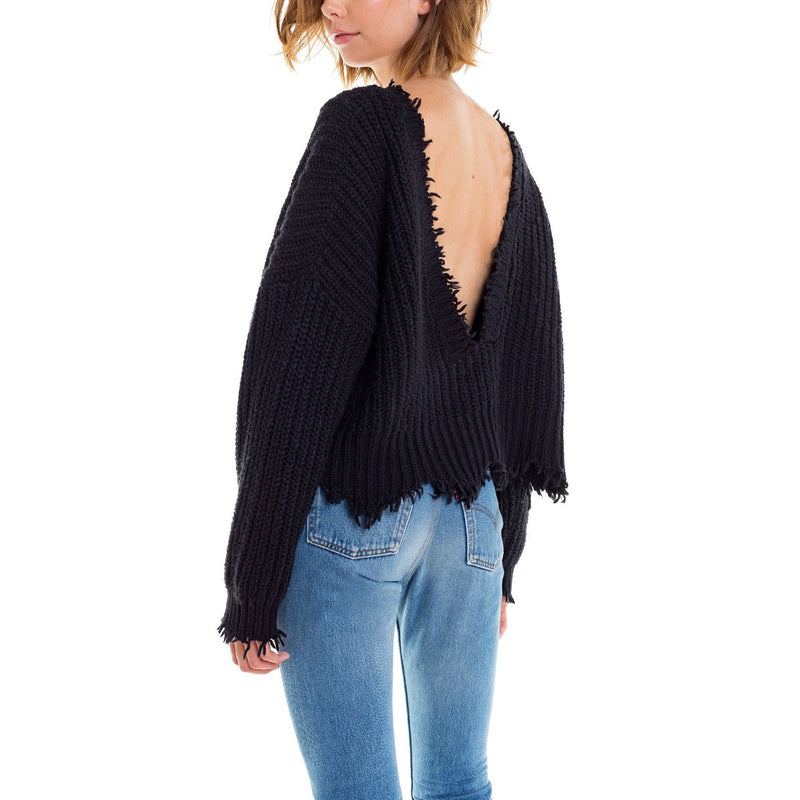 Wildfox Couture Palmetto Sweater Black WF Sweater Wildfox Couture   